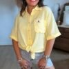 Chemise fluide jaune - Modèle Sunshine