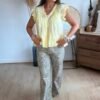 Blouse en voile jaune - Modèle Molly
