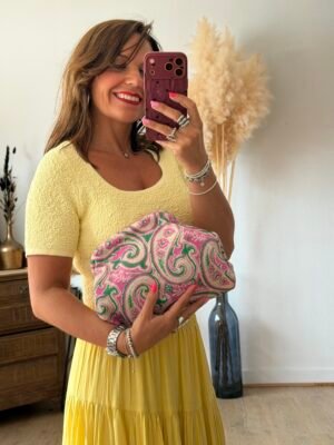 Sac pochette imprimé foulard - Modèle Nicky