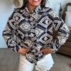 Veste marine avec broderie - Modèle Henri
