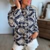 Veste marine avec broderie - Modèle Henri