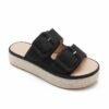 Mules espadrilles noires - Modèle Séville