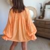 Blouse unie orange pastel - Modèle Liam