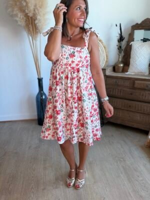 Robe coquelicot  - Modèle Dolce Vita