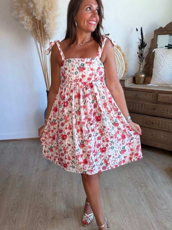 Robe coquelicot  - Modèle Dolce Vita