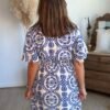 Robe imprimée faïence - Modèle Sarah