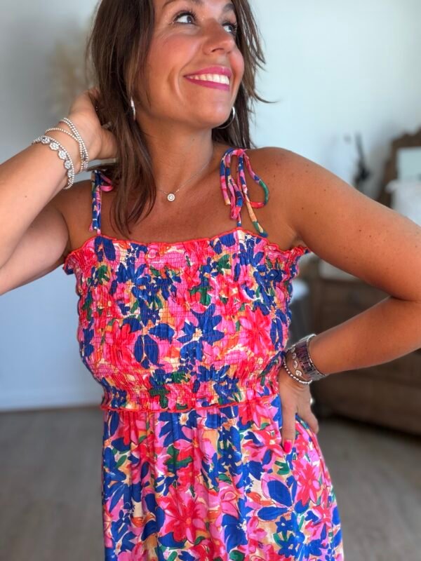 Robe fleurie smockee - Modèle April