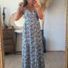 Robe imprimée porcelaine - Modèle Mathilde
