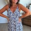Robe imprimée porcelaine - Modèle Mathilde
