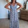 Robe imprimée porcelaine - Modèle Mathilde