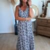 Robe imprimée porcelaine - Modèle Mathilde