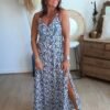 Robe imprimée porcelaine - Modèle Mathilde