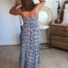 Robe imprimée porcelaine - Modèle Mathilde