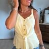 Top à noeud jaune - Modèle Carla