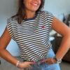 Top a rayures marinière - Modèle Lucile