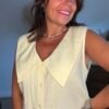 Chemise jaune col XXL - Modèle Adriana