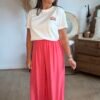 T shirt blanc avec broderie arc en ciel - Modèle Rainbow