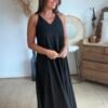 Robe Noire dos décolleté - Modèle Cassy