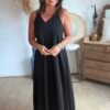Robe Noire dos décolleté - Modèle Cassy