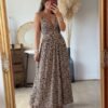 Robe imprimée léopard - Modèle Jeanne