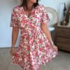 Robe courte floral - Modèle Stéphanie
