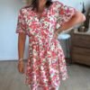 Robe courte floral - Modèle Stéphanie