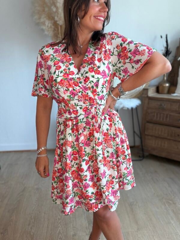 Robe courte floral - Modèle Stéphanie
