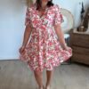 Robe courte floral - Modèle Stéphanie