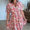 Robe courte floral - Modèle Stéphanie