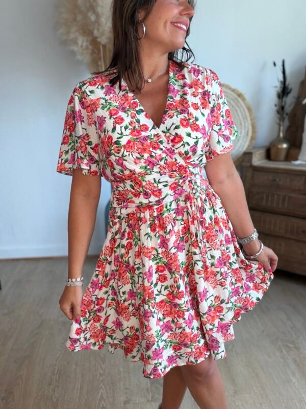 Robe courte floral - Modèle Stéphanie