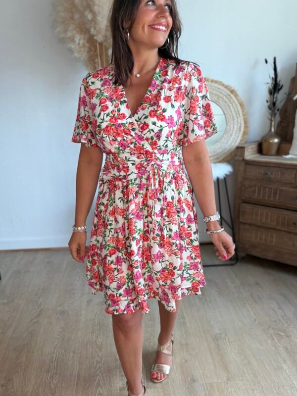 Robe courte floral - Modèle Stéphanie