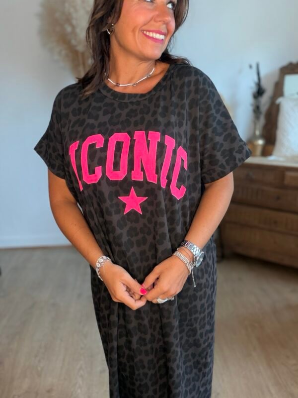 Robe t shirt léopard - Modèle Iconic