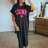 Robe t shirt léopard - Modèle Iconic