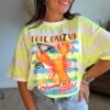 t shirt raye fluo avec homard T shirt imprimé homard - Modèle Omar