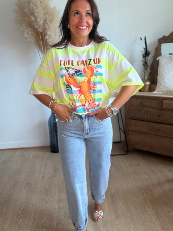 t shirt fluo homard T shirt imprimé homard - Modèle Omar