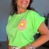T shirt vert fluo - Modèle Ibiza