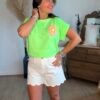 T shirt vert fluo - Modèle Ibiza