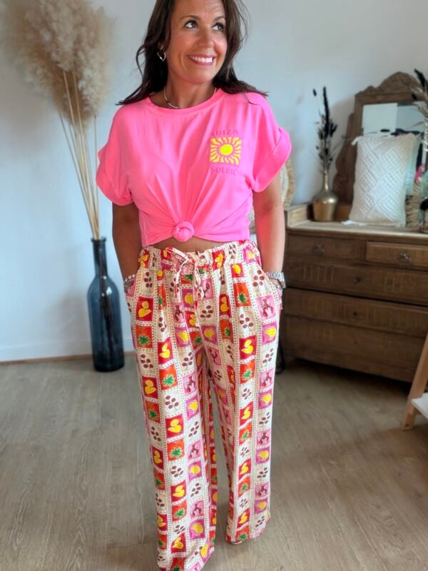Pantalon fluide patchwork - Modèle Lily