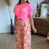 Pantalon fluide patchwork - Modèle Lily