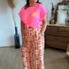 Pantalon fluide patchwork - Modèle Lily