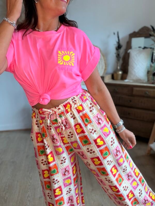 Pantalon fluide patchwork - Modèle Lily