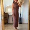 Robe marron - Modèle Malone