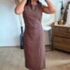 Robe marron - Modèle Malone