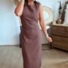 Robe marron - Modèle Malone