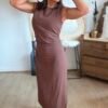 Robe marron - Modèle Malone