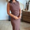Robe marron - Modèle Malone