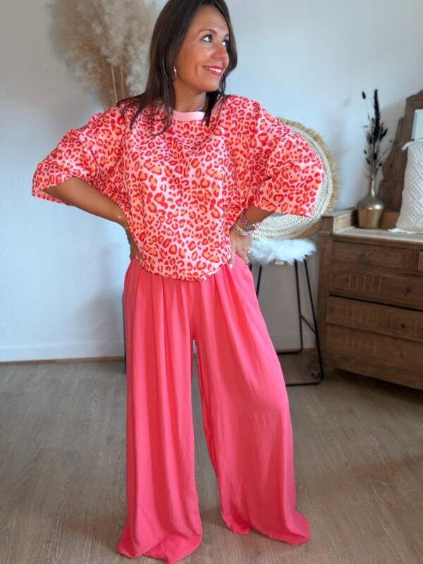 Pantalon fluide corail  - Modèle Lisa