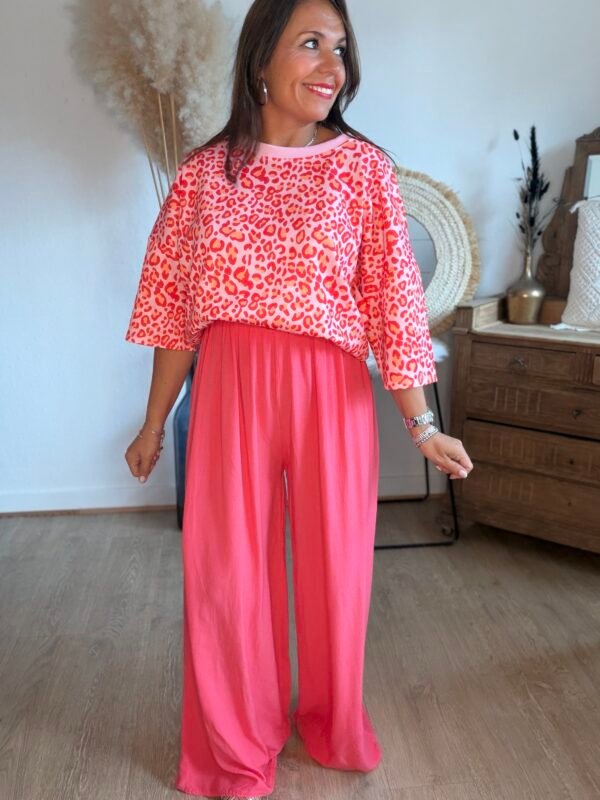 Pantalon fluide corail  - Modèle Lisa