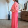 Pantalon fluide corail  - Modèle Lisa