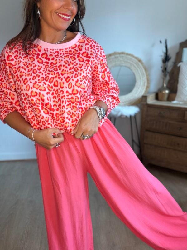Pantalon fluide corail  - Modèle Lisa